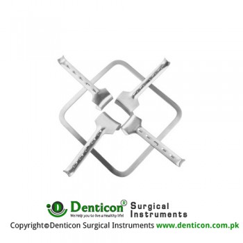 Kirschner Retractor Complete With Frame RT-924-24, 2 Blades Ref:- RT-923-40 and 2 Blades Ref:- RT-923-50 Stainless Steel,